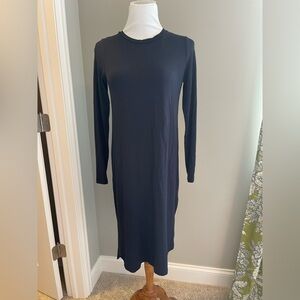 Asos Navy Blue Long Sleeve Midi Dress 6